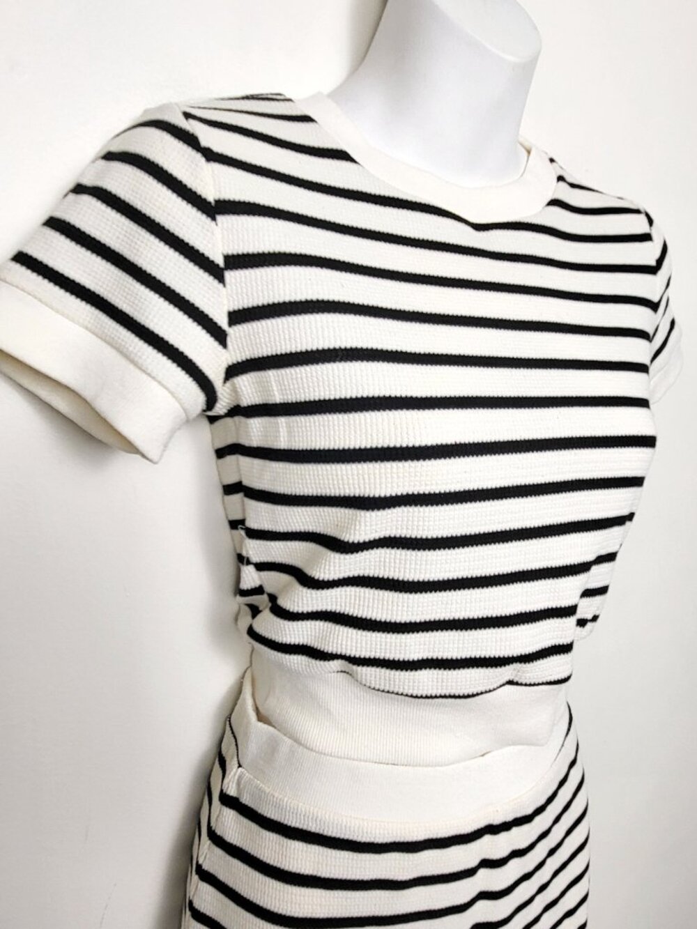 Atelier by Kirous striped waffle knit 2pc set | Size XS